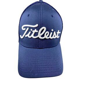 Titleist Pro V1 Golf Cap Hat Fitted Stretch Blue New Era Size M/L